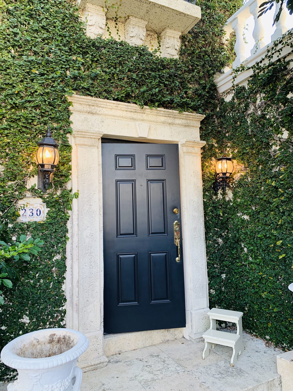Tile floor entryway